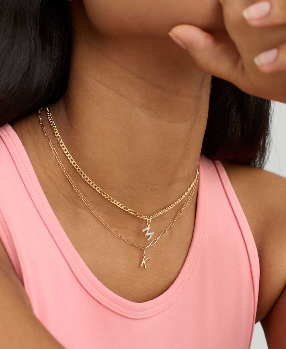 Diamond Letter Bracelet