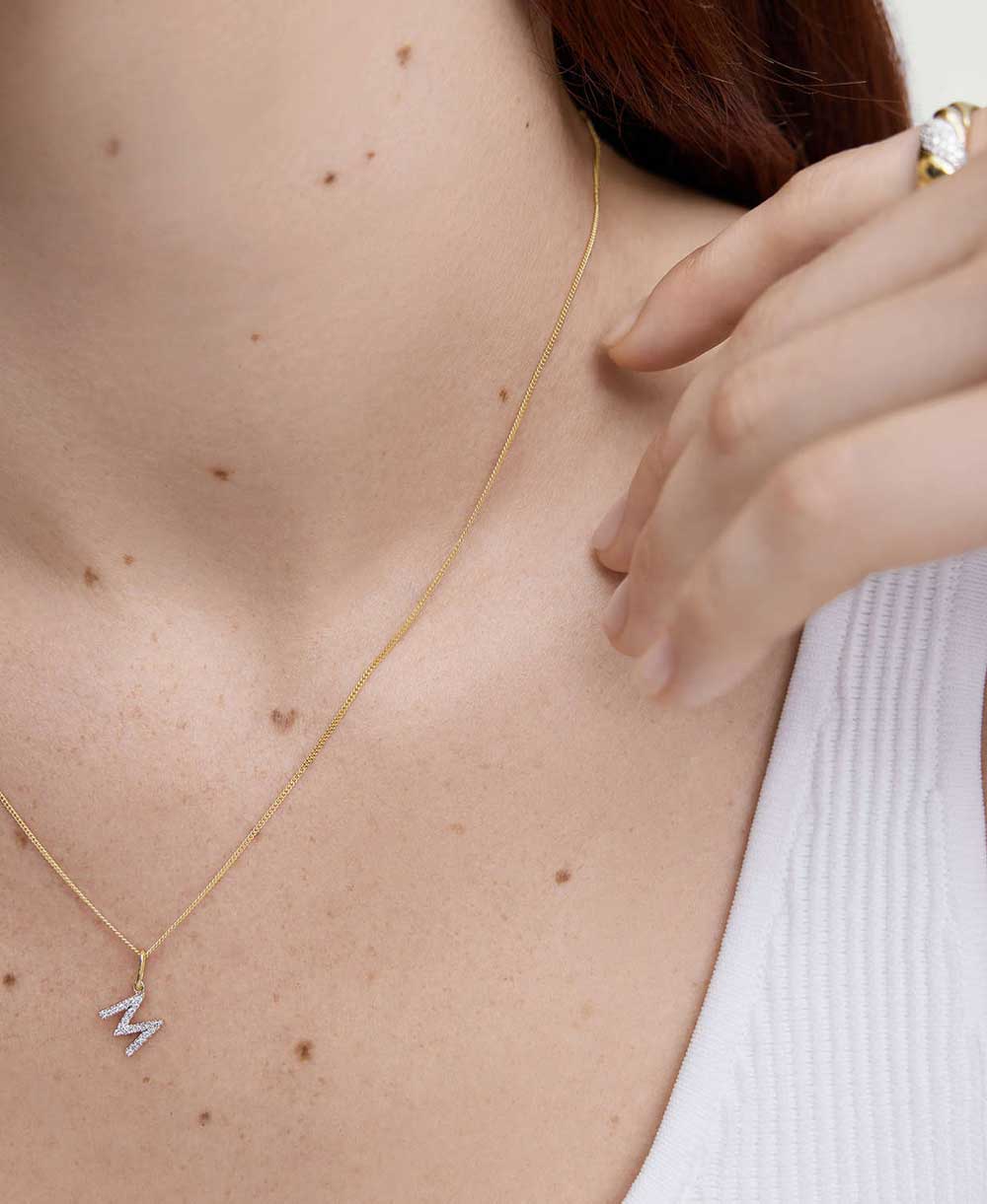 Diamond Letter Bracelet